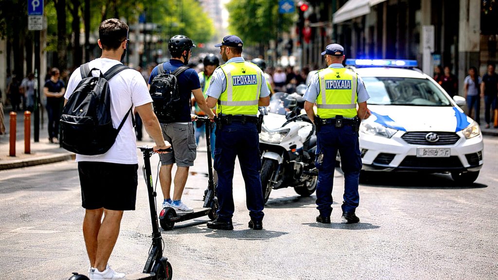 Θεσσαλία: “Καμπάνες” για μη χρήση κράνους σε 76 άτομα – Με ηλεκτρικά πατίνια οι περισσότεροι παραβάτες