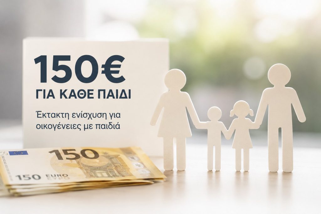 150 ευρώ για κάθε παιδί – Νέα πληρωμή για δικαιούχες οικογένειες