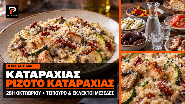PROtaseis-“Καταραχιάς”: Η 28η Οκτωβρίου σερβίρεται με καλή παρέα και εκλεκτές γεύσεις
